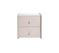 Bedroom Solid Wood Nightstand with Drawers in White Color, Suitable for Living Room, Bedroom, Study, Storage Cabinet for Books, Lamps, Etc Storage