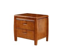 Bedroom Solid Wood Storage Cabinet with Drawers, Bedside with Two Small for Living Room, Bedroom, Study Storage