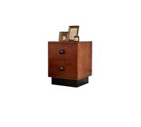 Bedroom Solid Wood Storage Cabinet with Drawers in Brown Color, Bedside Small for Living Room, Bedroom, Study Storage