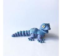 Bedroom Study Room 3D Printed Mini Gecko With Eyes Color Gradient Model Toy (D, 21cm)