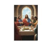 Bedroom Wall Decoration Canvas Posters-Religious Poster The Last Supper Scene Decorative Painting 20x30inch(50x75cm) Unframe-style