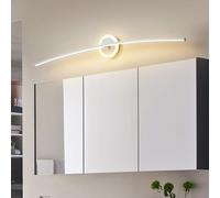 Bedroom Wall Lights Bathroom Long LED Wall Light Over Mirror Wall Lamp Temperatura de 2 Colores Wall Sconce 3000K/6000K Vanity Lights Modern Iron Minimalist Wall Light Living Rooms Bedrooms