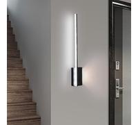 Bedroom Wall Lights, LED Minimalist Long Wall Light 3000K/4000K/6000K Nordic Indoor Wall Sconce 3 Color Temperature Wall Lamp Iron Silicone Modern Decoration Wall Light Bedroom Living Room