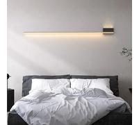 Bedroom Wall Lights, LED Minimalist Long Wall Light 3000K/4000K/6000K Nordic Indoor Wall Sconce 3 Color Temperature Wall Lamp Iron Silicone Modern Decoration Wall Light Bedroom Living Room