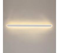 Bedroom Wall Lights, Outdoor Long Linear Wall Lamp, Black Metal Wall Light with Acrylic Lampshade, Portico Strip Atmosphere Lamps, Modern LED Wall Sconce, IP65 Waterproof, Ultra-thin Corridor Wa