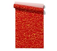 Bedroom Wall Sticker Decor Hallway Red Japanese Style Elegance 45x1200cm | Thick durable vinyl film, no adhesive needed. Ideal for bedroom, living room and hallway.