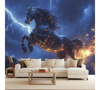 Bedroom Wallpaper 300x210cm Fantasy Power Horse arthouse Photo Wallpaper Mysterious Fantasy Elements Quick Wall Decoration DIY Creative Wall Cover Headboard Mural Living Room Bedroom Easy to Apply