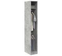 Bedroom Wardrobe Storage Cabinet Engineered Wood Hanging Rail Closet