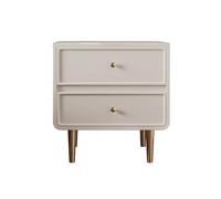 Bedroom White Solid Wood Storage Cabinet with Drawers, Bedside Small for Living Room, Bedroom, Study Storage