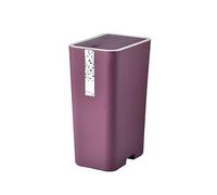 Bedrooms 12l Crevice Pressed Garbage Can Household Living Room Kitchen With Cover Large Capacity Toilet Bathroom Paper Basket Garbage Can(Purple)