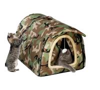 Beds for Cats - Warm Tent Supplies Cat House with Soft Material for Kitten Puppy Animal Calming Puppy Sleeping Use at Ease: The bed for cats is craftTravel Winter Home Outdoor Indoor Comfort Rest