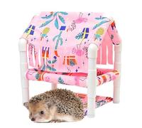 Beds for Small Animals, 2-Tier Removable Activity Accessories for Es, Ferret House, Bed, Hamster Accessories, for Chinchilla, Hedgehog, , Mouse, Ferret, Indoor Home, Farm, Sleeping Place