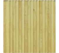 BEDS PLANET 6FT x 2FT Feather Edge Garden Fence Panel - Tanalised Pressure Treated Security Closeboards - Vertical Garden Boundary Board - (Pack of 1)