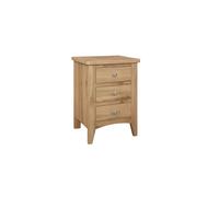 Bedside 3 Drawer Cabinet Oak Birlea Hampstead Bedroom Nightstand Side Table