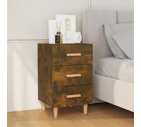 Bedside 3 Drawer Storage Cabinet, Chest of Drawers Side Table Shelf Bedroom