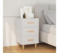 Bedside 3 Drawer Storage Cabinet, Chest of Drawers Side Table Shelf Bedroom