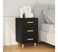 Bedside 3 Drawer Storage Cabinet, Chest of Drawers Side Table Shelf Bedroom