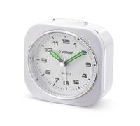 Bedside Alarm Clock, Silent Analog Quartz Alarm Clock with Light, Non-Ticking, Simple Table Clock with Snooze Function, Suitable for Bedrooms, Desks, Travel...