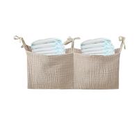 Bedside Bag for - Portable Diaper Storage Organizer, Hanging Bottle Holder, Bedside Caddy for Children's Bedroom Linen | Co