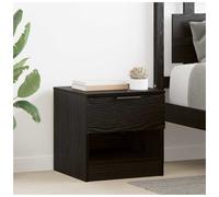 vidaXL Bed Cabinet 2 pcs Black Oak 40 x 39 x 40cm Engineered Wood