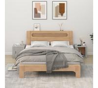 Bedside Cabinet 2pc Engineered Wood Concrete Grey 50x39x47 cm with 2 Drawers Set