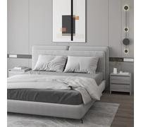 Bedside Cabinet 2pcs Grey Sonoma 45x34.5x44.5cm Engineered Wood Nightstand Pair