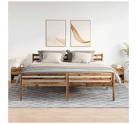 Bedside Cabinet 2pcs Old Wood 39x28x41cm Engineered Wood Nightstand Drawer Shelf