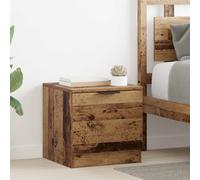 Bedside Cabinet 2pcs Old Wood 40x39x40cm Engineered Wood Compact Nightstand Set