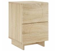 Bedside Cabinet 33.5 x 34.5 x 50 cm Engineered Wood Nightstand vidaXL