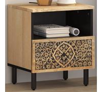 Bedside Cabinets Nightstand Side Table Bed Cabinet Solid Wood Mango vidaXL