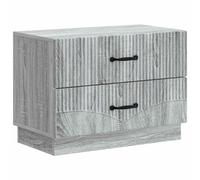 Bedside Cabinet Ample Storage 62 x 34.5 x 44.5 cm Grey Sonoma Engineered Wood
