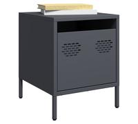 Bedside cabinet Anthracite 35x39x43.5 cm Cold-rolled Steel Industrial Nightstand
