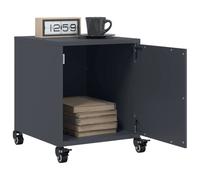 Bedside cabinet anthracite cold-rolled steel 36x39x43.5 cm 2pc set with handle
