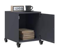 (anthracite, 2 pcs) vidaXL Bedside Cabinets Nightstand Bed Table Bed Cabinet 2 pcs Pink Steel