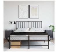 Bedside Cabinet Anthracite Steel 36x39x50.5cm Industrial 2-Drawer Nightstand Pro