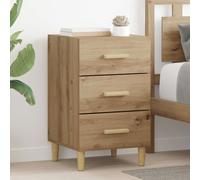 Bedside cabinet Artisan oak 40x40x66cm Engineered wood drawer shelf compact slim
