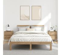 Bedside cabinet Artisan oak 40x35x50cm engineered wood metal legs 2pcs versatile