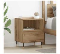 Bedside cabinet Artisan oak 40x35x50cm Engineered wood one drawer & cube shelf.