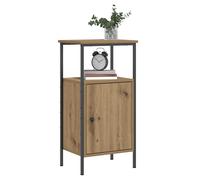 Bedside Cabinet Artisan Oak 41x31x80cm Engineered Wood Rustic Storage Drawer