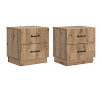 Bedside Cabinet with Drawer Engineered Wood Bedroom Furniture Table vidaXL