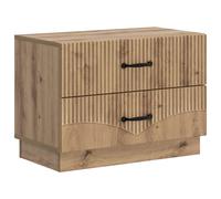 vidaXL Bedside Cabinet Artisan Oak 62 x 34.5 x 44.5 cm Engineered Wood