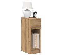 Bedside cabinet - artisan oak engineered wood 20x36x60 cm 1 drawer compact slim
