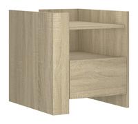 Bedside Cabinet Bedroom Nightstand Bed Side Bed Table Engineered Wood vidaXL