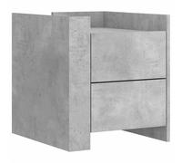 (concrete grey) vidaXL Bedside Cabinet Nightstand Bed Side Table Engineered Wood