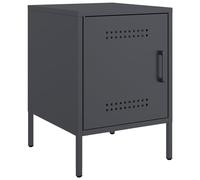 Bedside Cabinet Bedroom Nightstand Bed Side Table Bed Cabinet Steel vidaXL