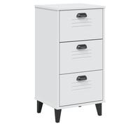 vidaXL Bedside Cabinet VIKEN White Engineered Wood