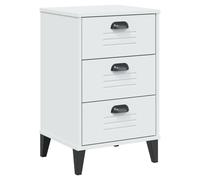 vidaXL Bedside Cabinet VIKEN White Engineered Wood