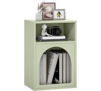 Bedside Cabinet Bedroom Table Cupboard Storage Unit Freestanding Green