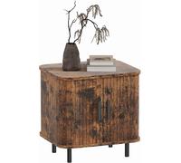 Bedside Cabinet Bedroom Table Sliding Door Nightstand Wood Storage Unit