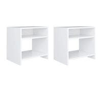 (oak, 2 pcs) vidaXL Bedside Cabinet Bed Table Telephone Stand Nightstand Engineered Wood